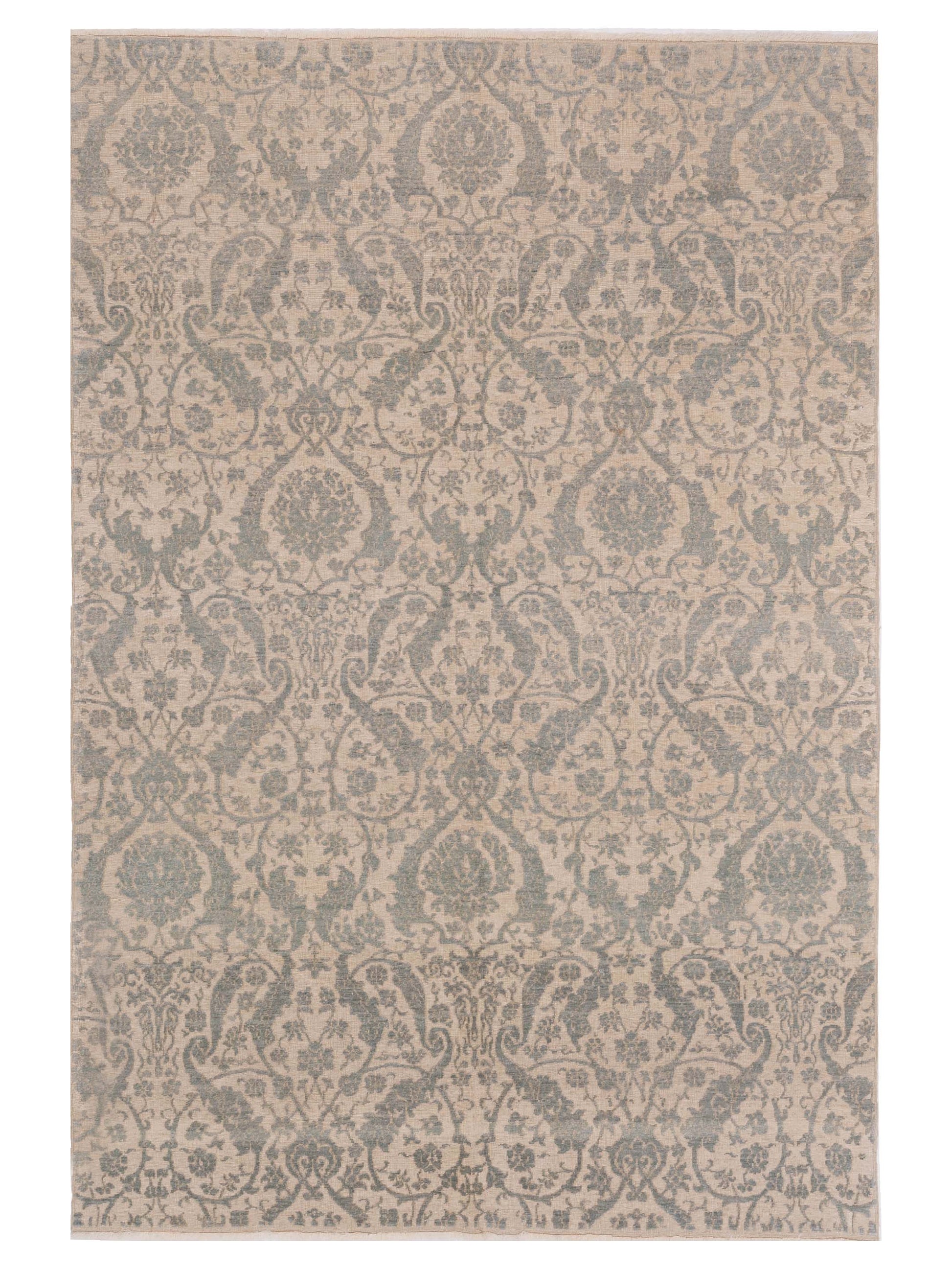 Pasha Defne  Light Blue Ivory Transitional