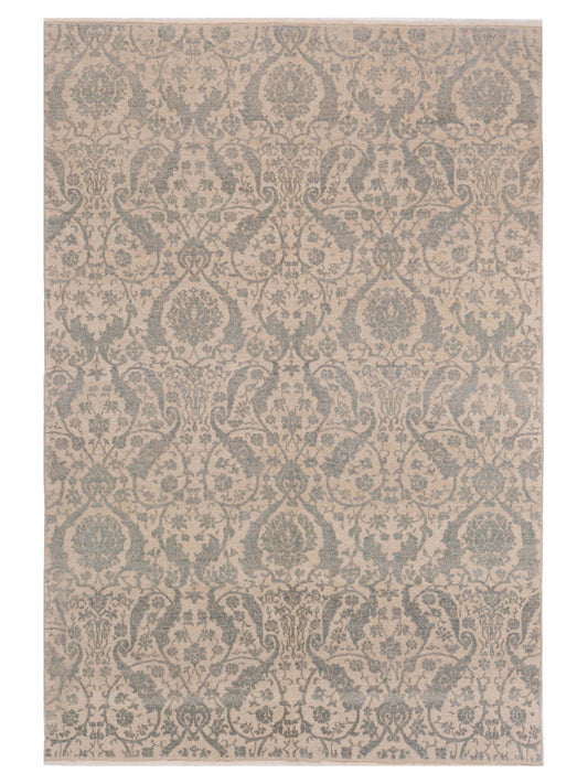 Pasha Defne  Light Blue Ivory Transitional
