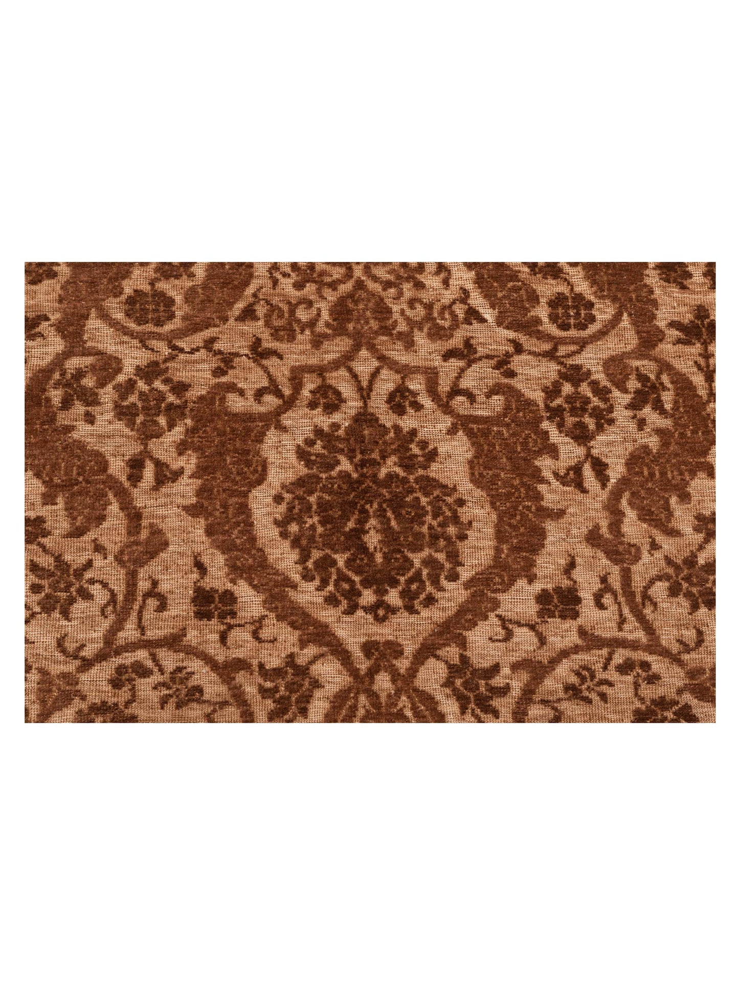 Defnera Brown Drak Brown 6.6x9.9 Hand Knotted Rug