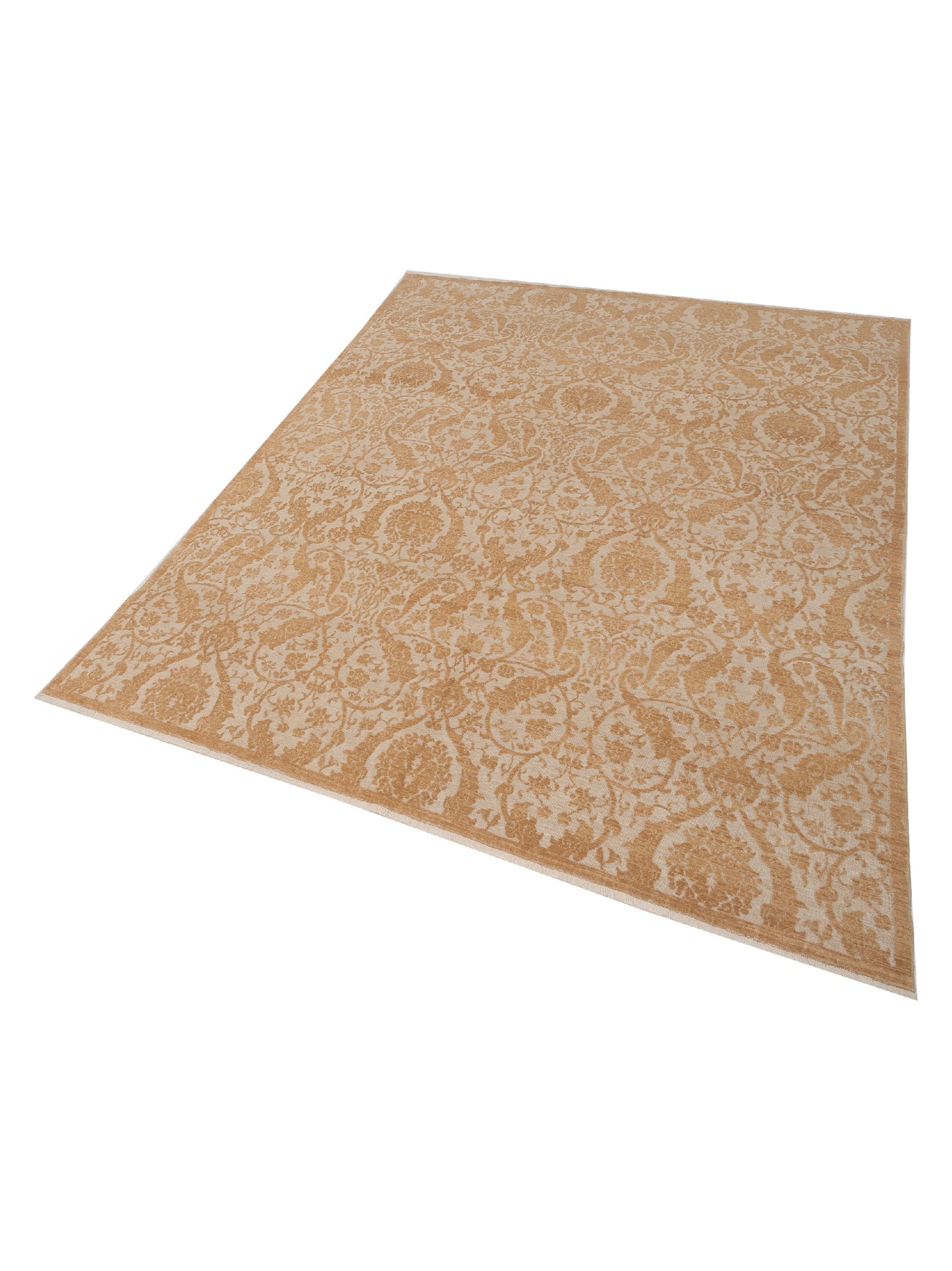Defnera Ivory Gold 8x10 Hand Knotted Rug