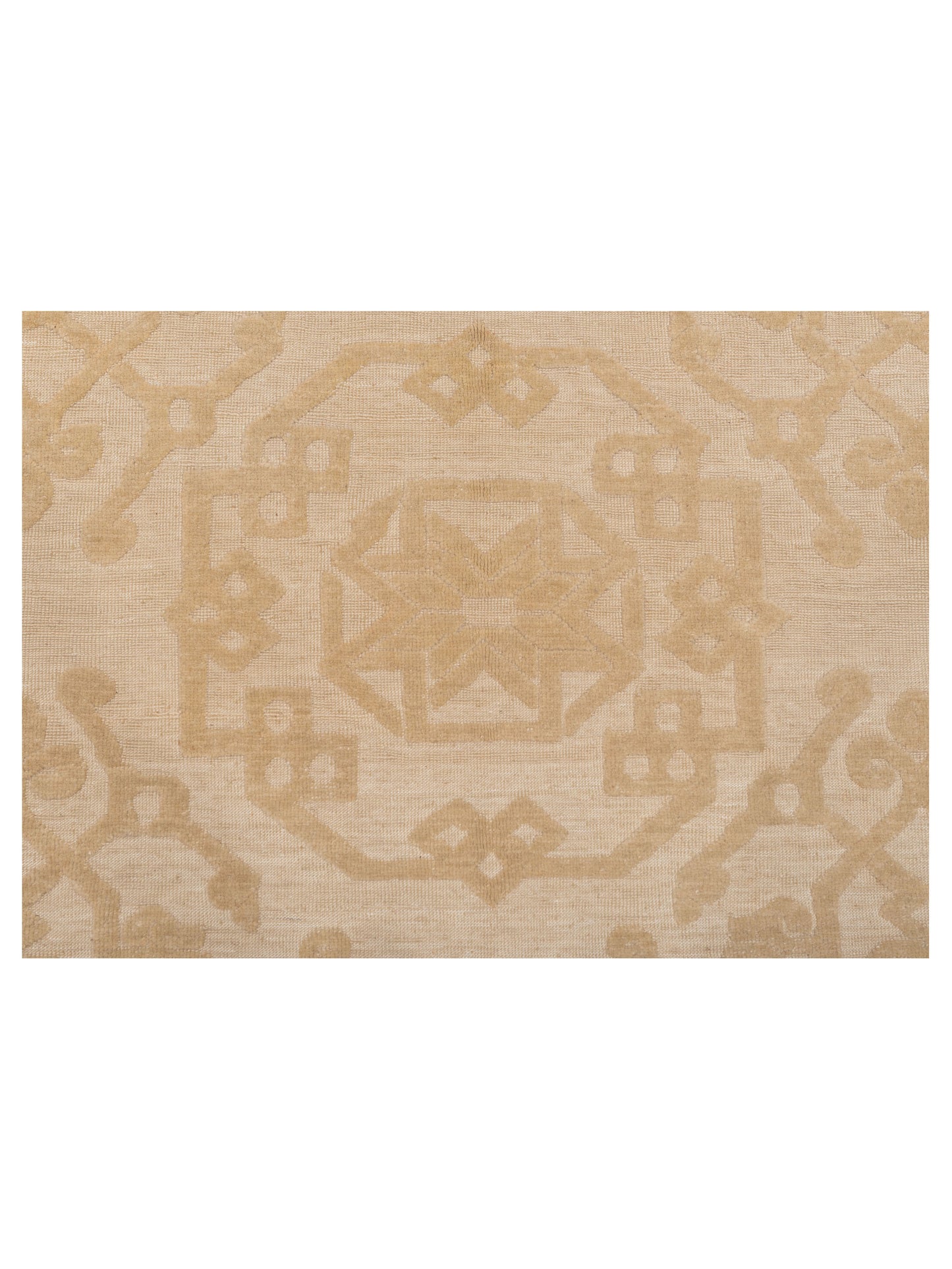 Defnera Ivory Ivory 8.2x9.6 Hand Knotted Rug
