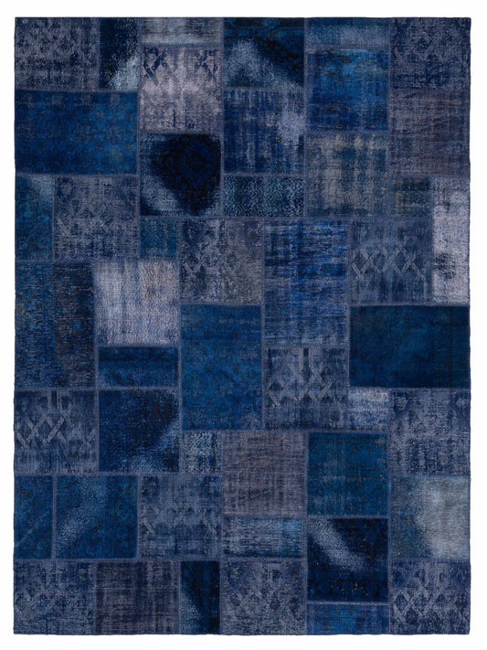 Pasha Turkish Vestige Patchwork  Dark Blue  Contemporary