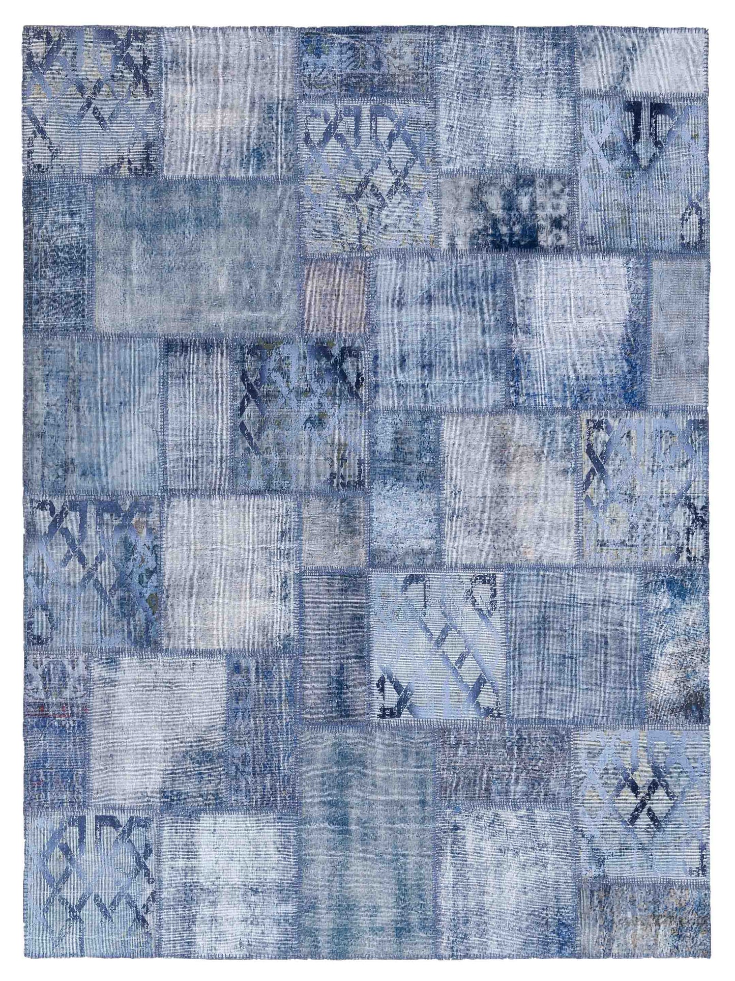 Pasha Turkish Vestige Patchwork  Blue  Contemporary