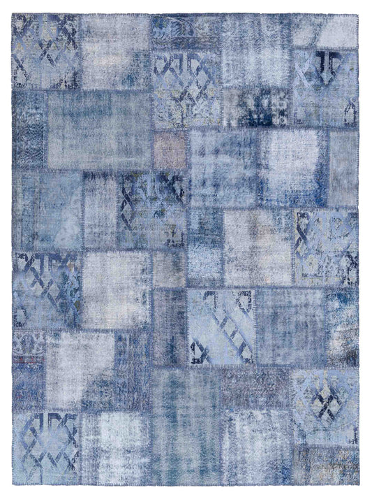 Pasha Turkish Vestige Patchwork  Blue  Contemporary