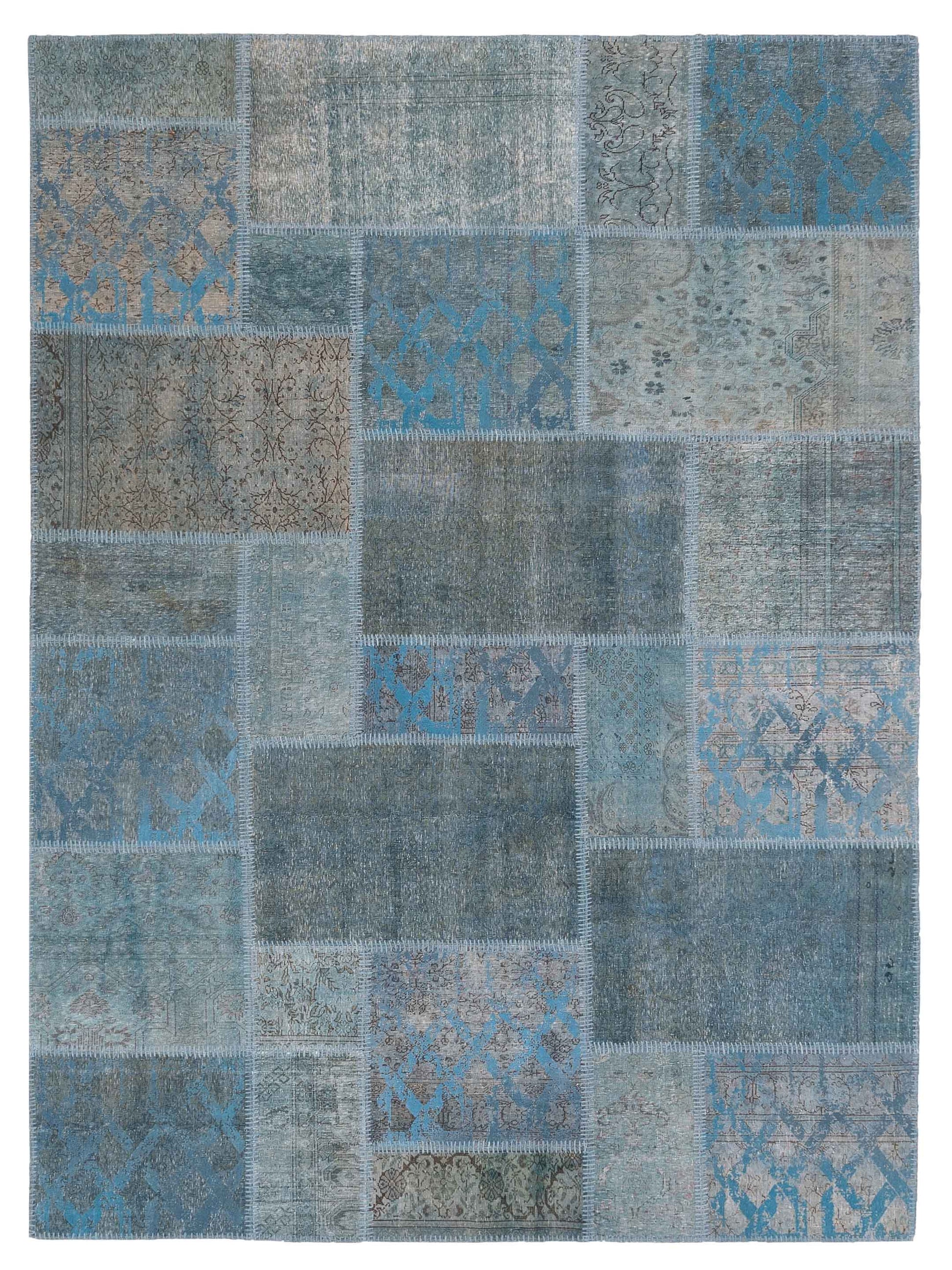 Pasha Turkish Vestige Patchwork  Blue  Contemporary