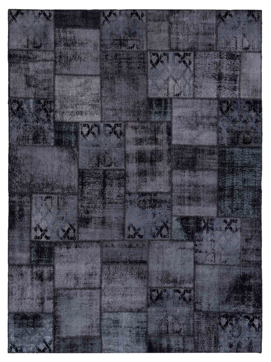 Pasha Turkish Vestige Patchwork  Black  Contemporary