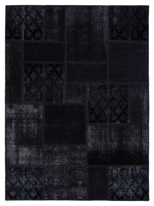 Pasha Turkish Vestige Patchwork  Black  Contemporary