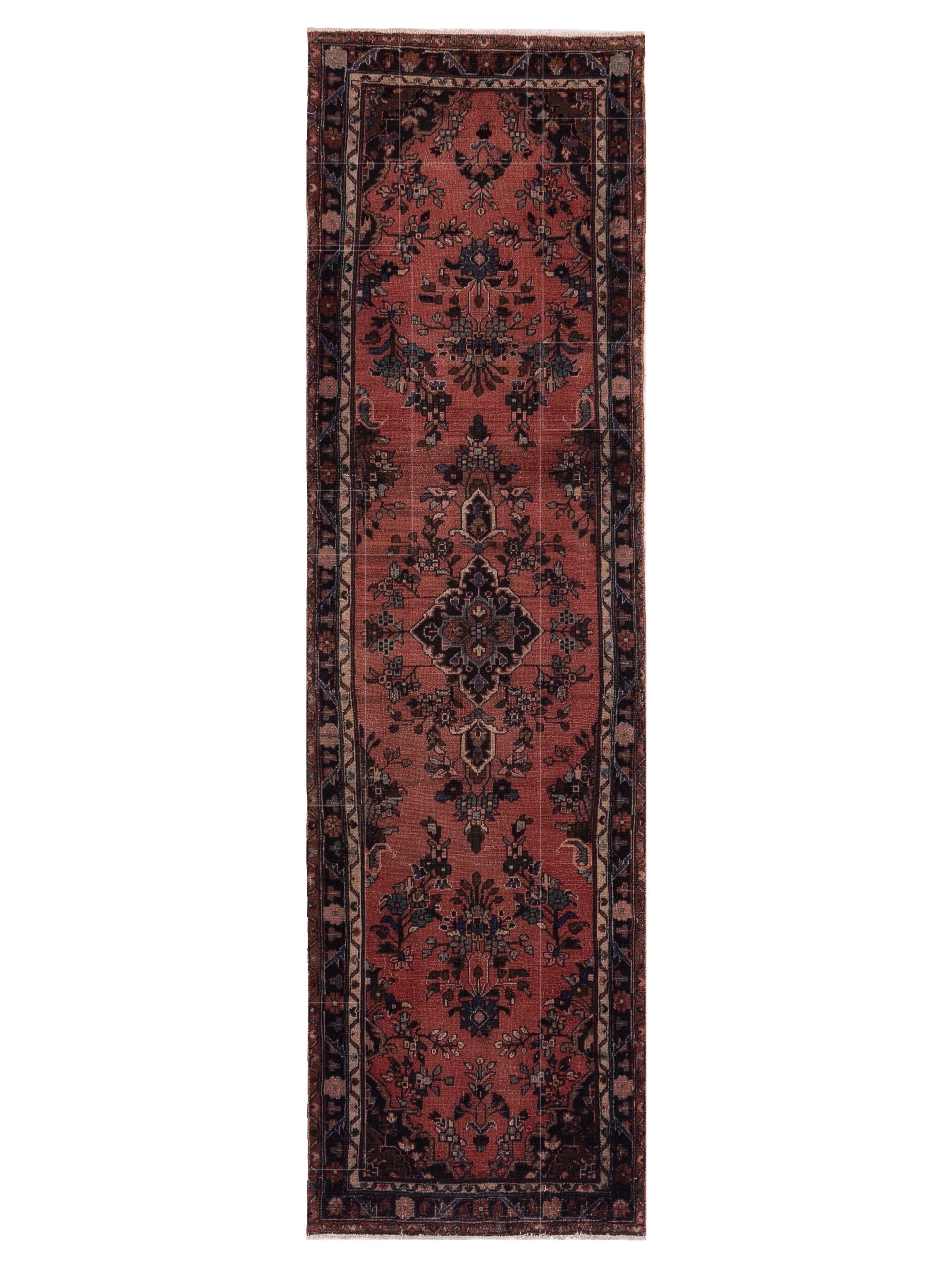 Antiqua Heirloom Rust Brown 2.7x9.4 Hand Knotted Rug – Oushak Rugs
