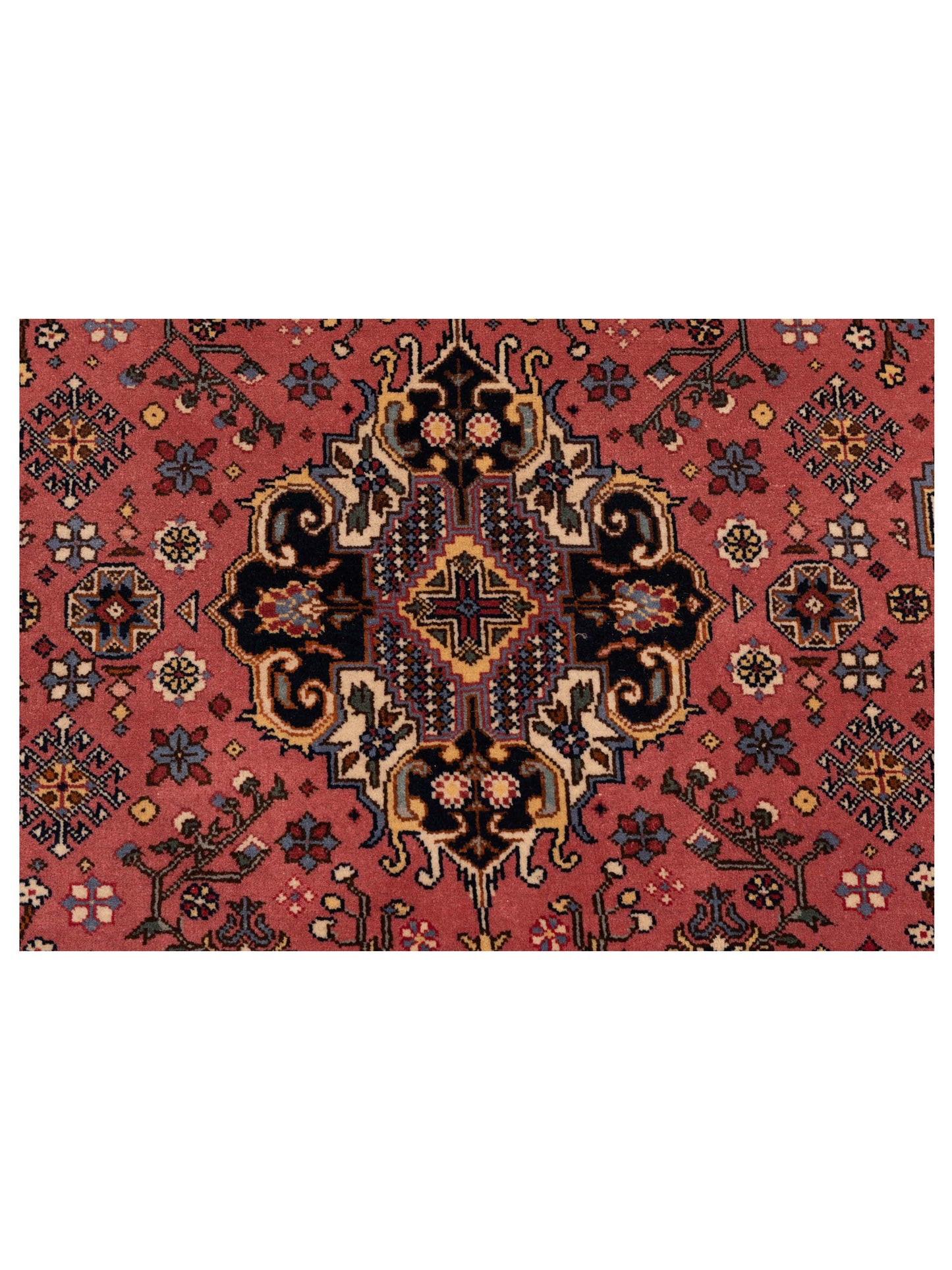 Ladira Pink Navy 6.7x10.1 Hand Knotted Rug