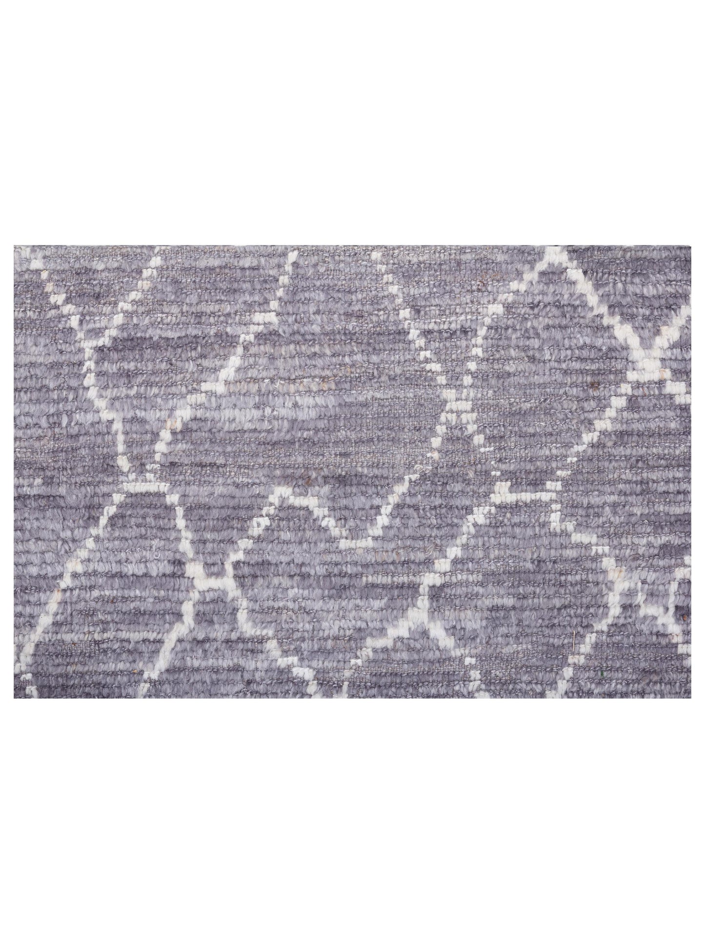 Baskra Dark Gray Ivory 10.3x14 Hand Knotted Rug