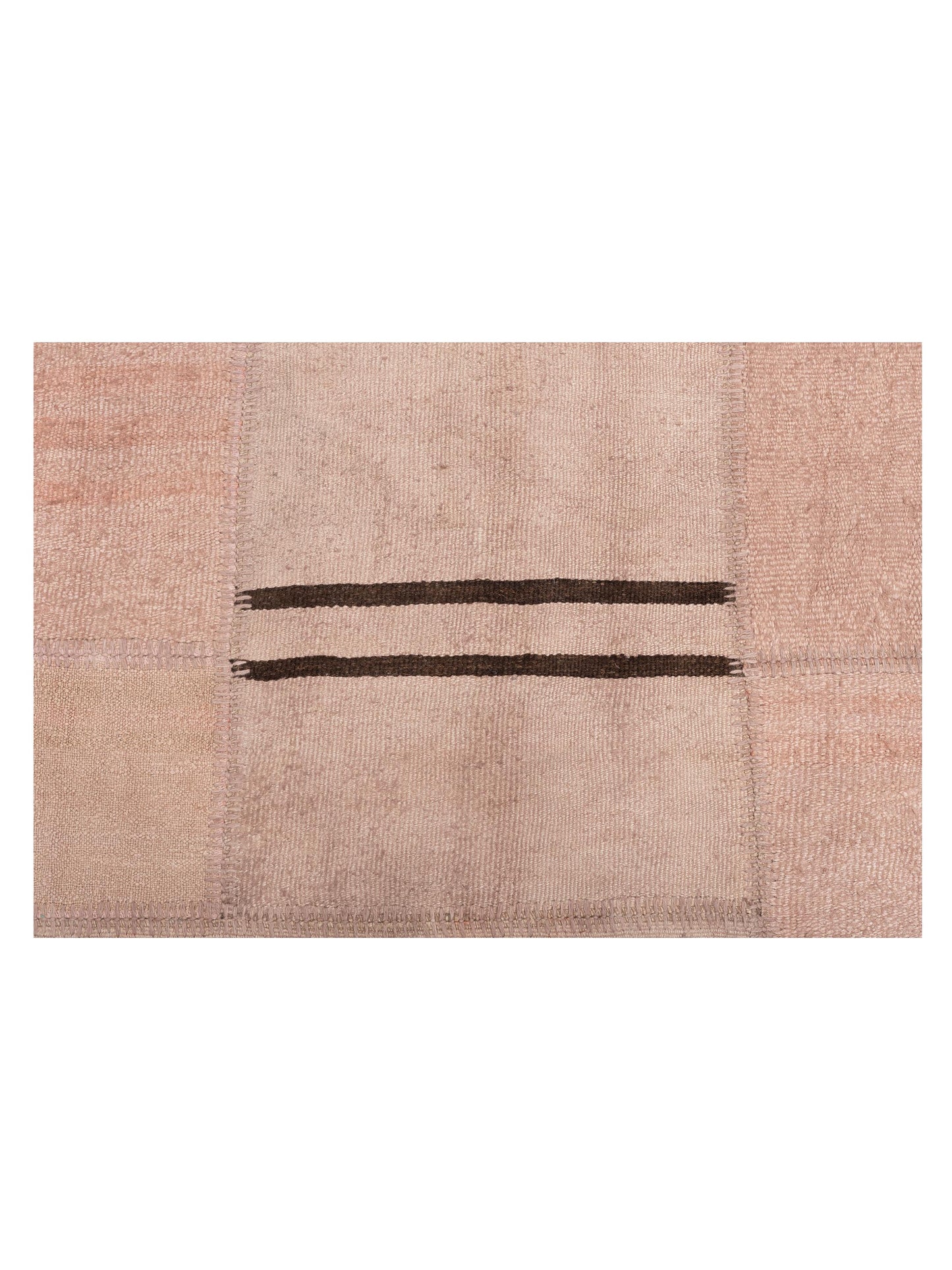 Patchwork Pink Pink 8.3x9.10 Hand Knotted Rug