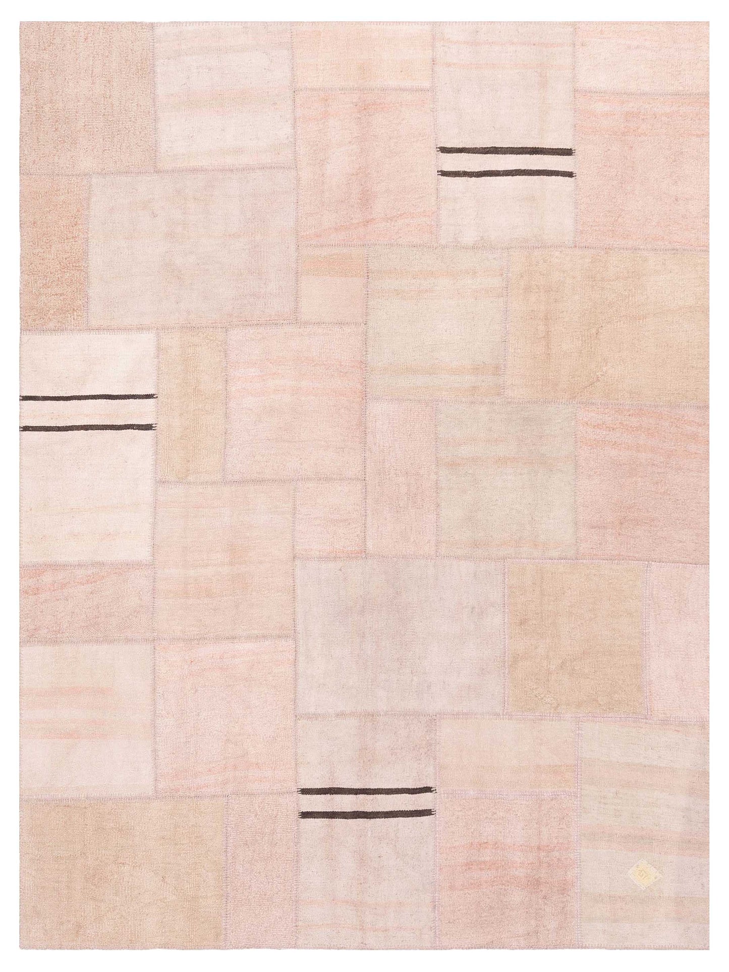 Pasha Turkish Vestige Patchwork  Pink Pink Contemporary