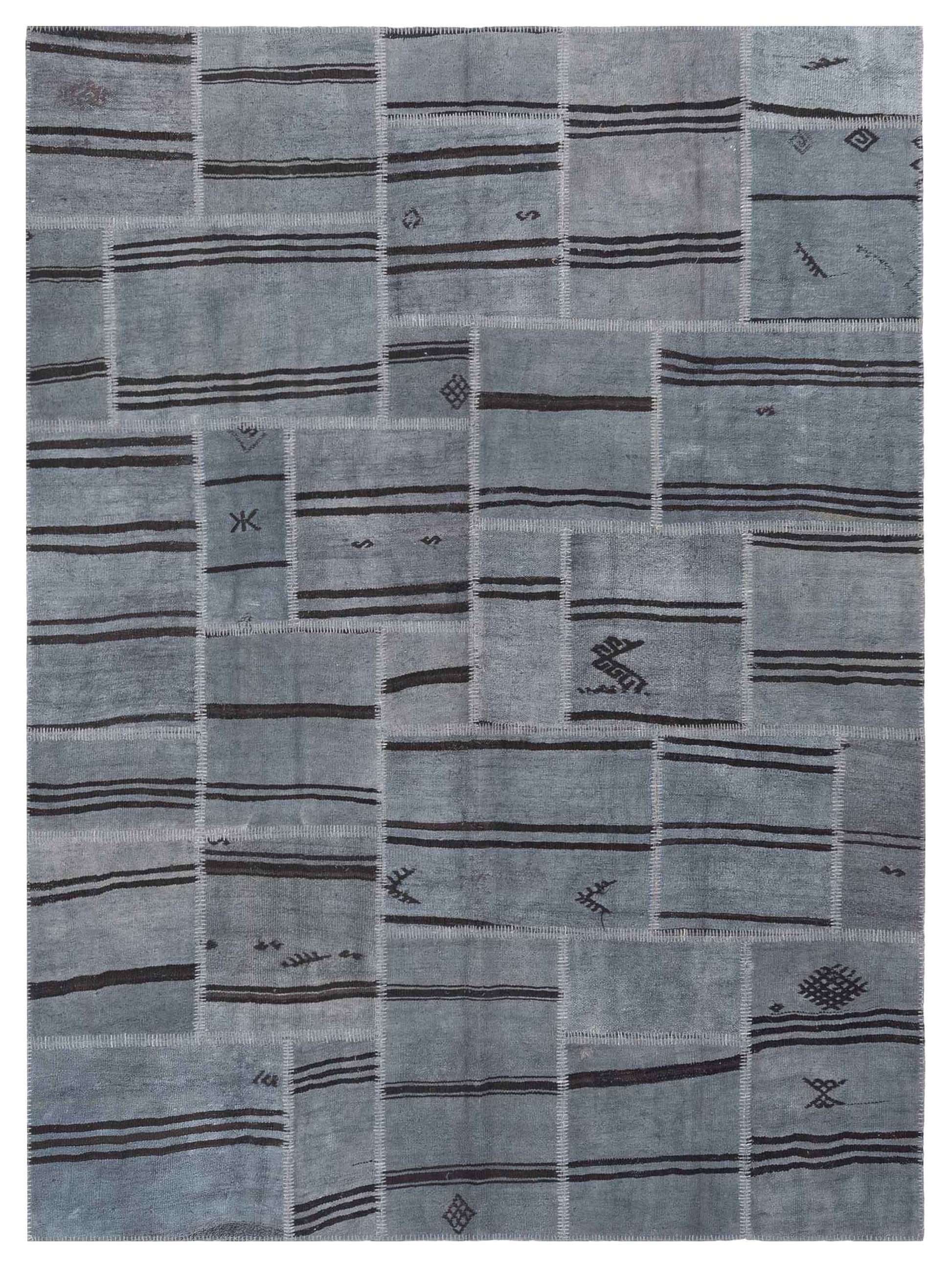 Pasha Turkish Vestige Patchwork  Gray Gray Contemporary