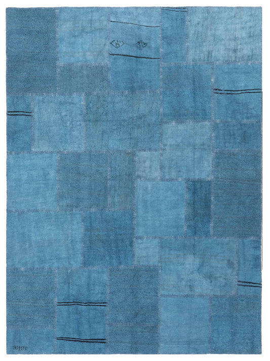 Pasha Turkish Vestige Patchwork  Blue Blue Contemporary
