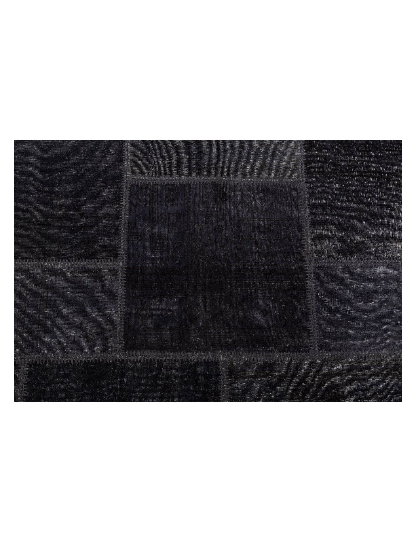 Patchwork Charcoal Charcoal 10x13.11 Hand Knotted Rug