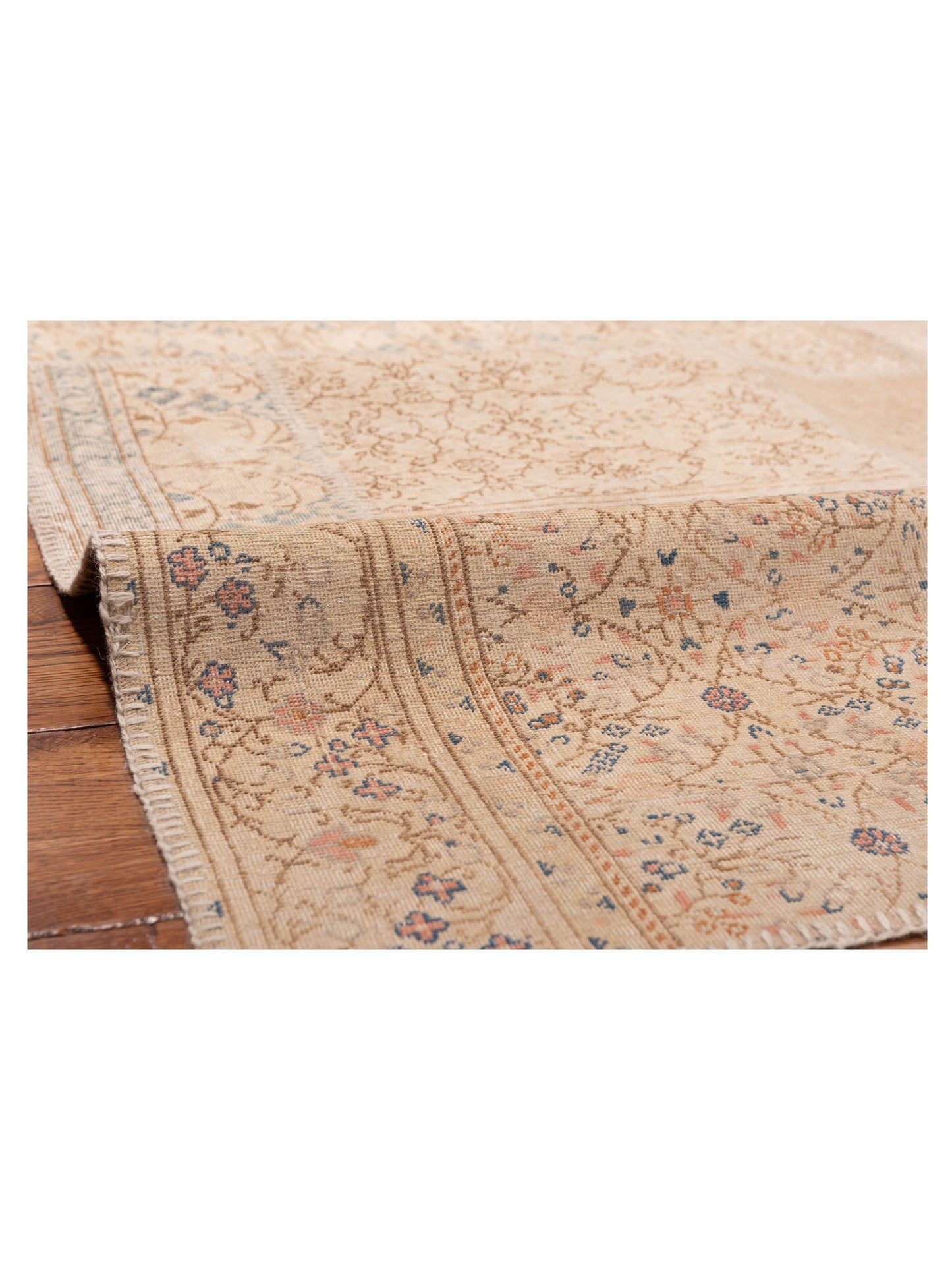 Patchwork Beige Beige 9x12 Hand Knotted Rug