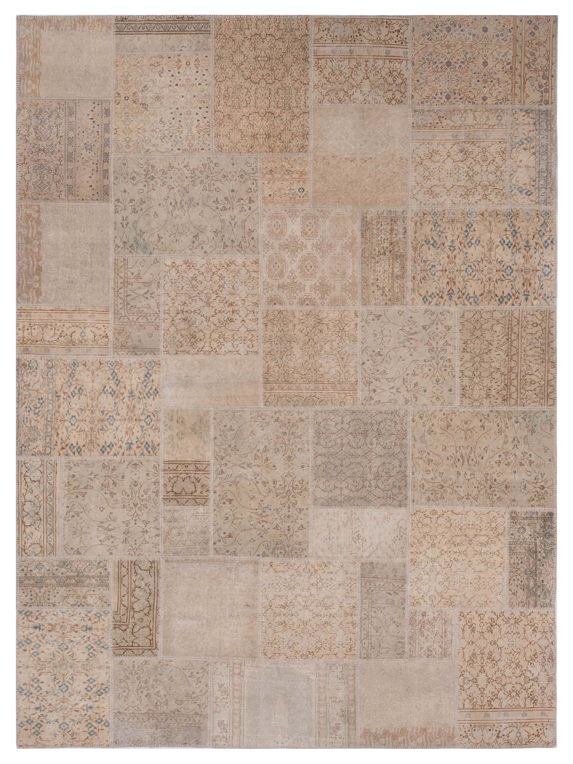 Pasha Turkish Vestige Patchwork  Beige Beige Contemporary