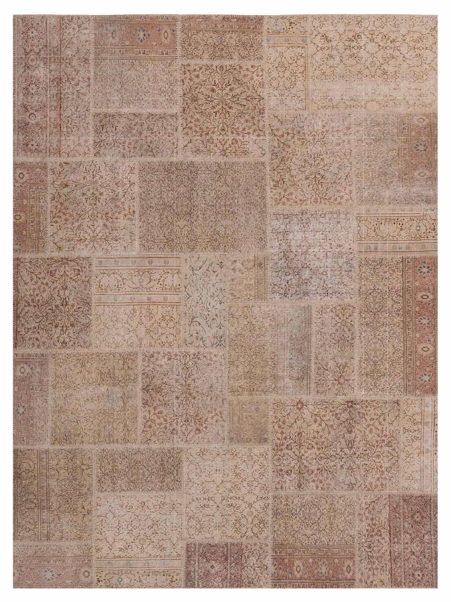 Pasha Turkish Vestige Patchwork  Beige Beige Contemporary