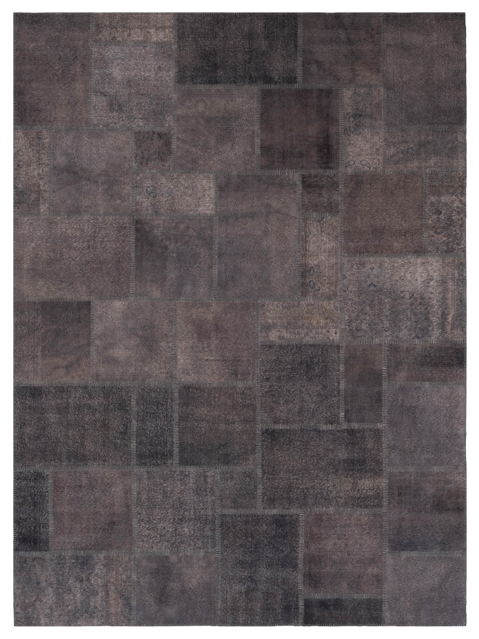 Pasha Turkish Vestige Patchwork  Gray Gray Contemporary