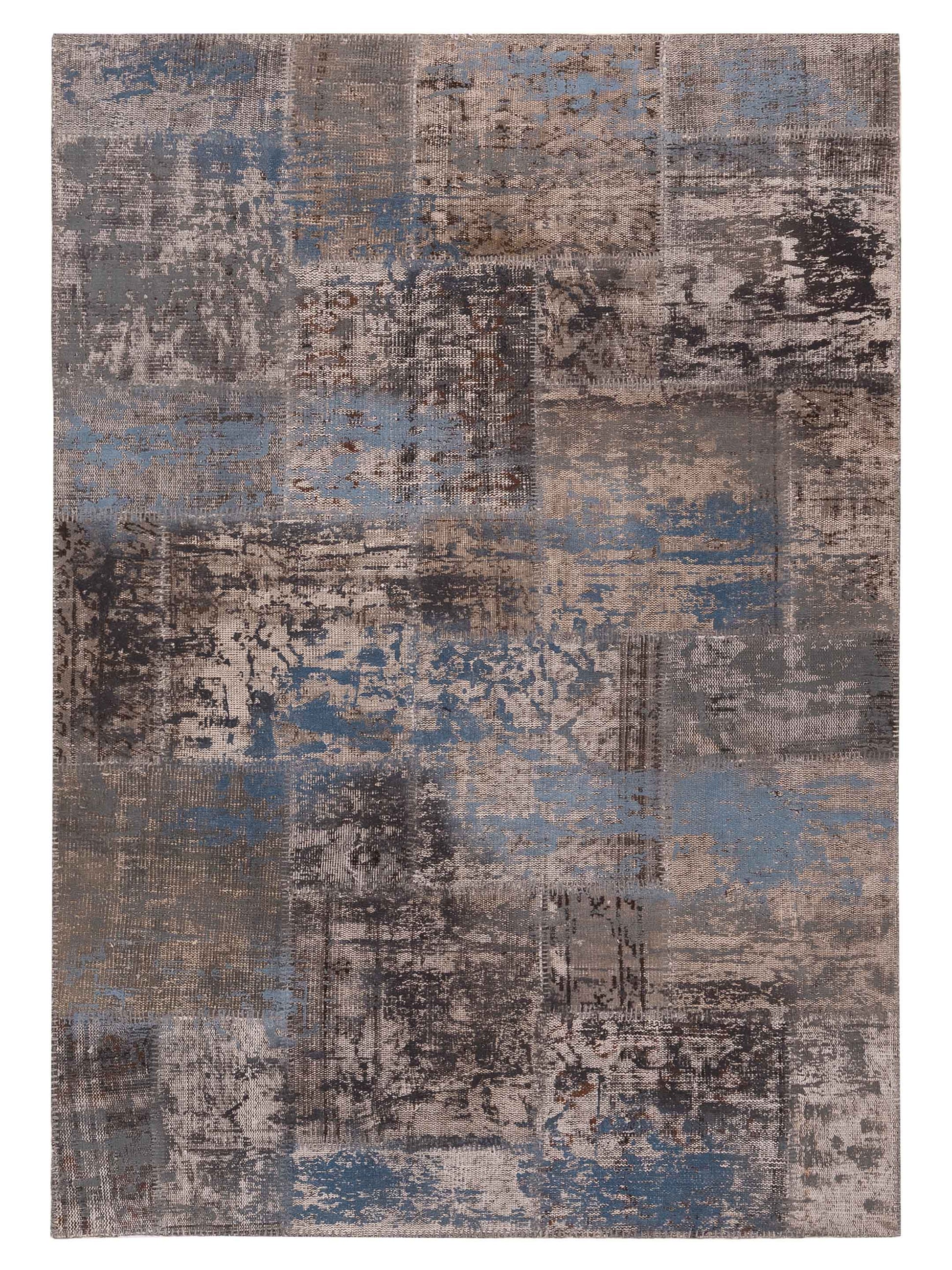 Pasha Turkish Vestige Patchwork  Gray Gray Contemporary