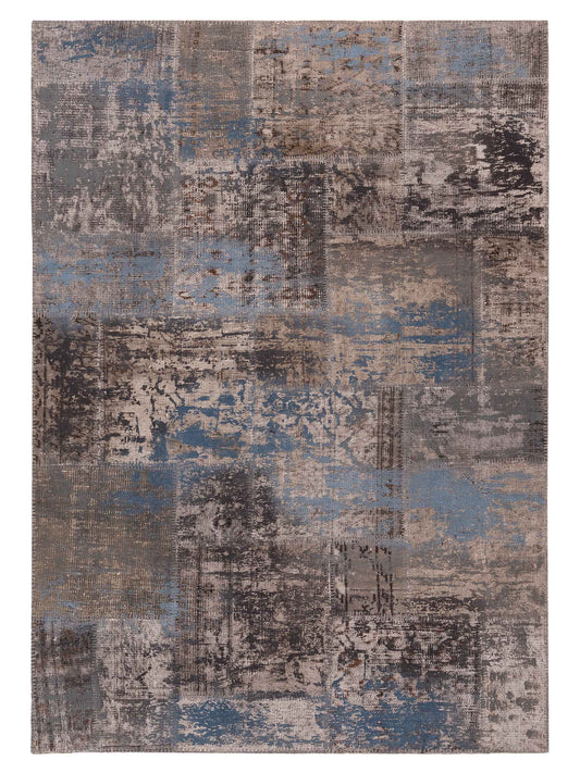 Pasha Turkish Vestige Patchwork  Gray Gray Contemporary