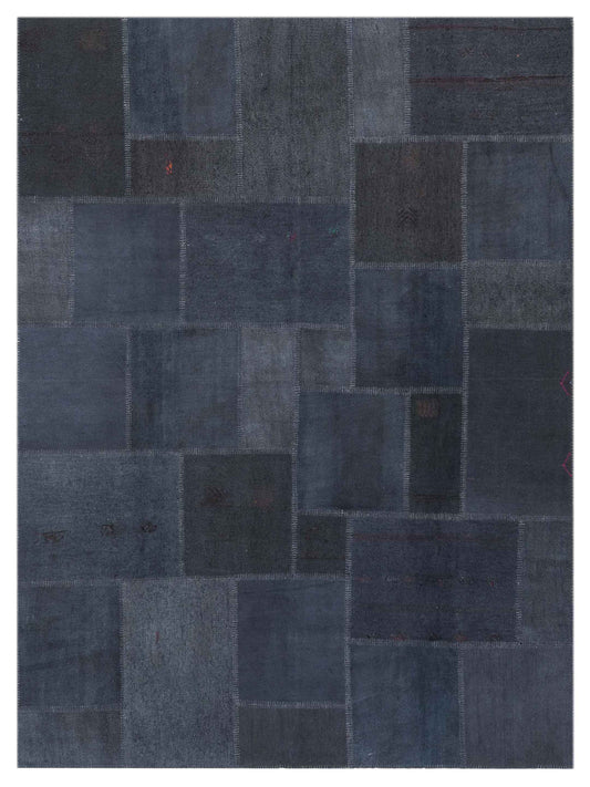 Pasha Turkish Vestige Patchwork  Black Black Contemporary