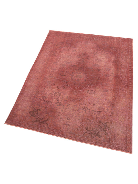 Vintage Pink Pink 6.6x9.4 Hand Knotted Rug