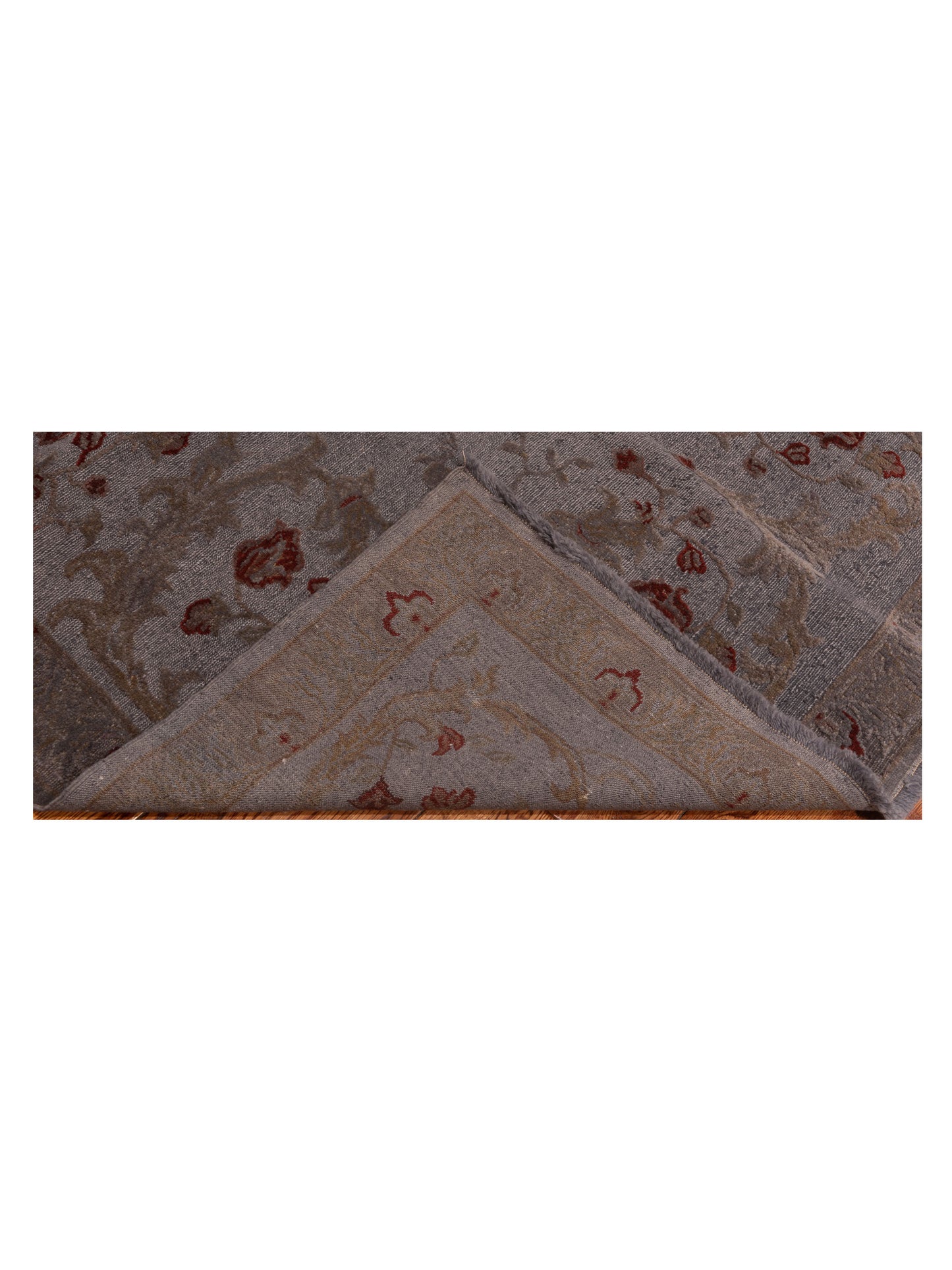 Vintage Gray Gray 5.8x7.10 Hand Knotted Rug