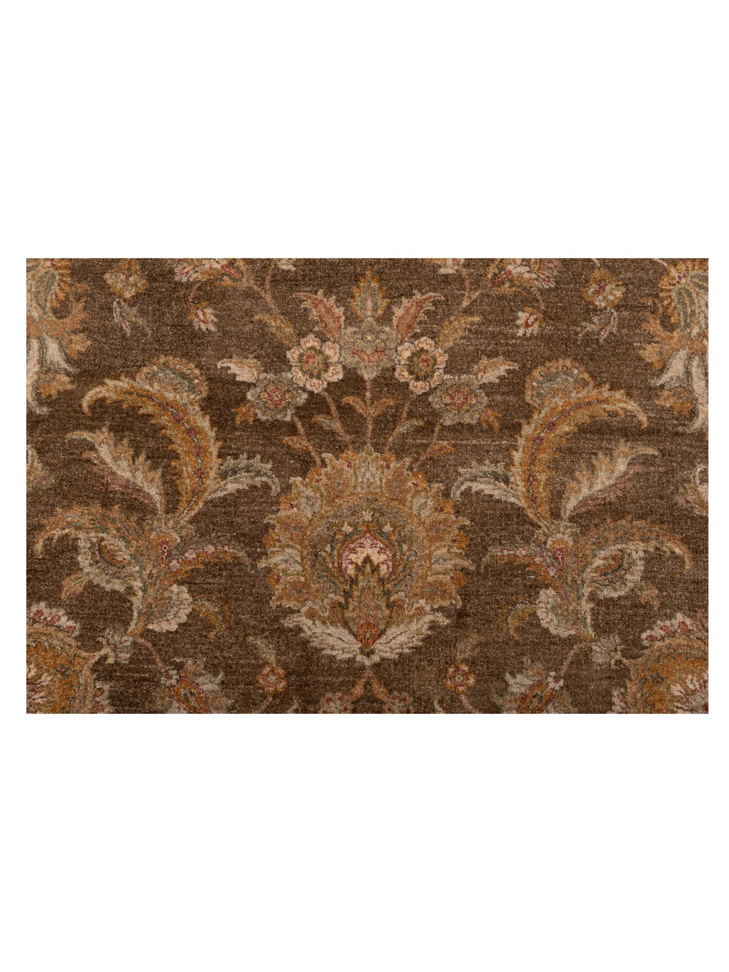 Jallira Brown Ivory 9.1x12 Hand Knotted Rug