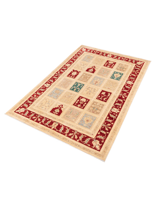 Sabira Multi Multi 6.6x9.7 Hand Knotted Rug