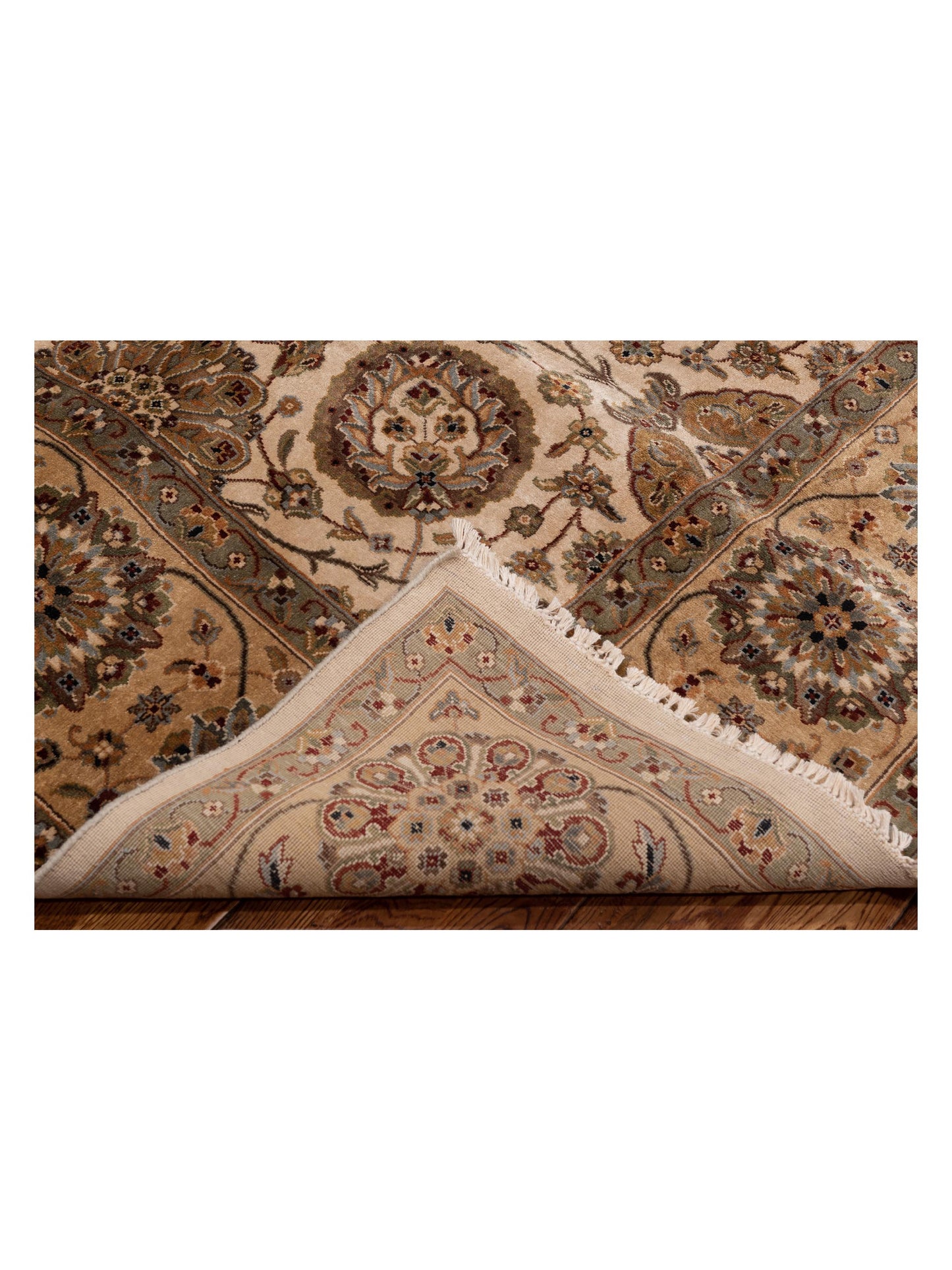 Javira Ivory Gold 7.11x10 Hand Knotted Rug