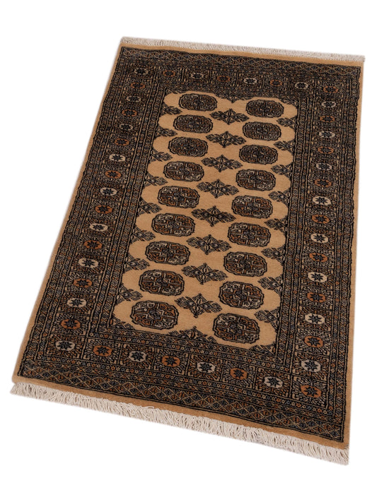 Bokhara Beige Beige 3.1x5 Hand Knotted Rug