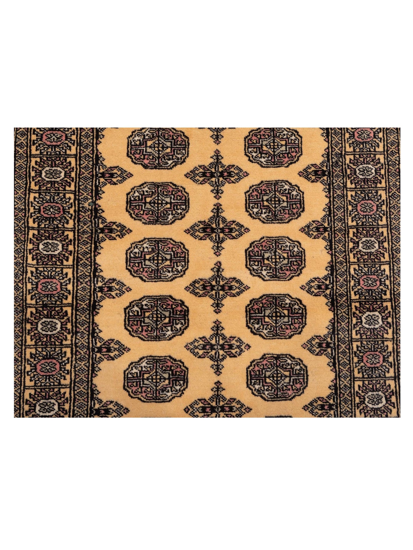 Bokhara Beige Gray 3.2x4.9 Hand Knotted Rug