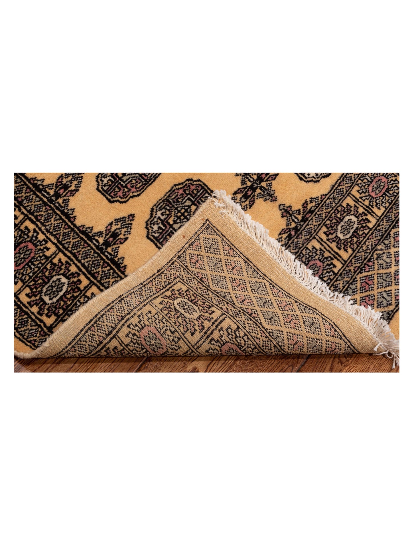 Bokhara Beige Gray 3.2x4.9 Hand Knotted Rug