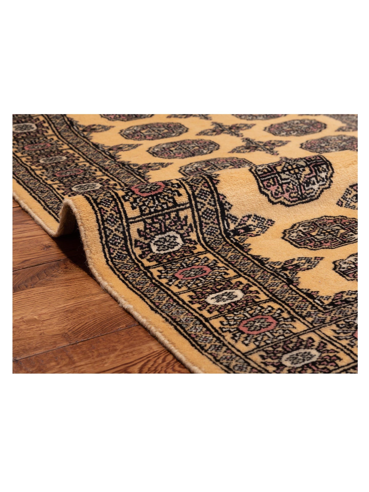 Bokhara Beige Gray 3.2x4.9 Hand Knotted Rug