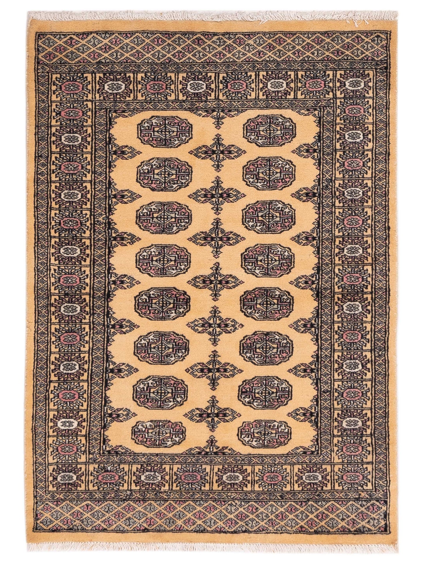 Nomad Bokhara  Beige Gray Traditional