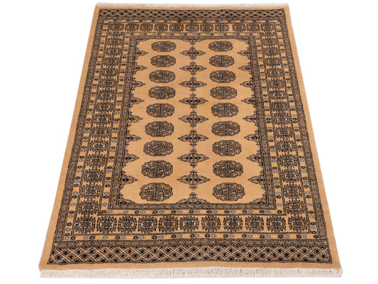 Bokhara Beige Beige 4.1x6 Hand Knotted Rug
