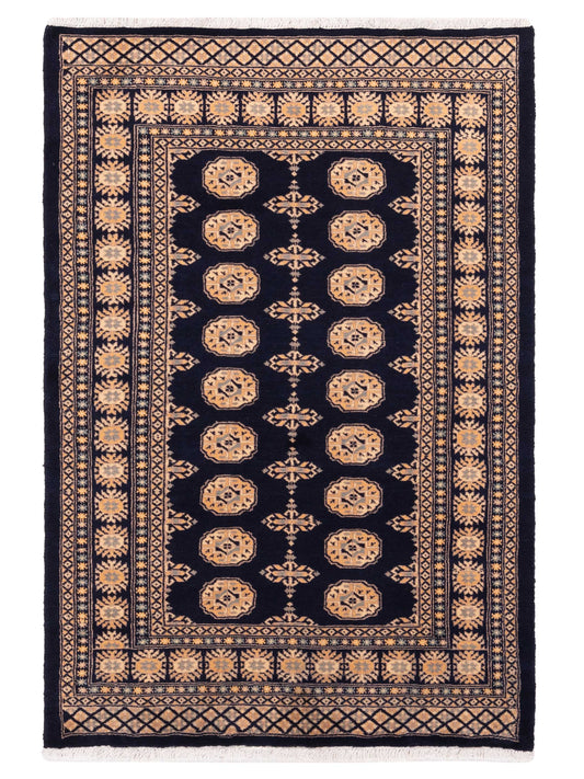 Nomad Bokhara  Black Beige Traditional