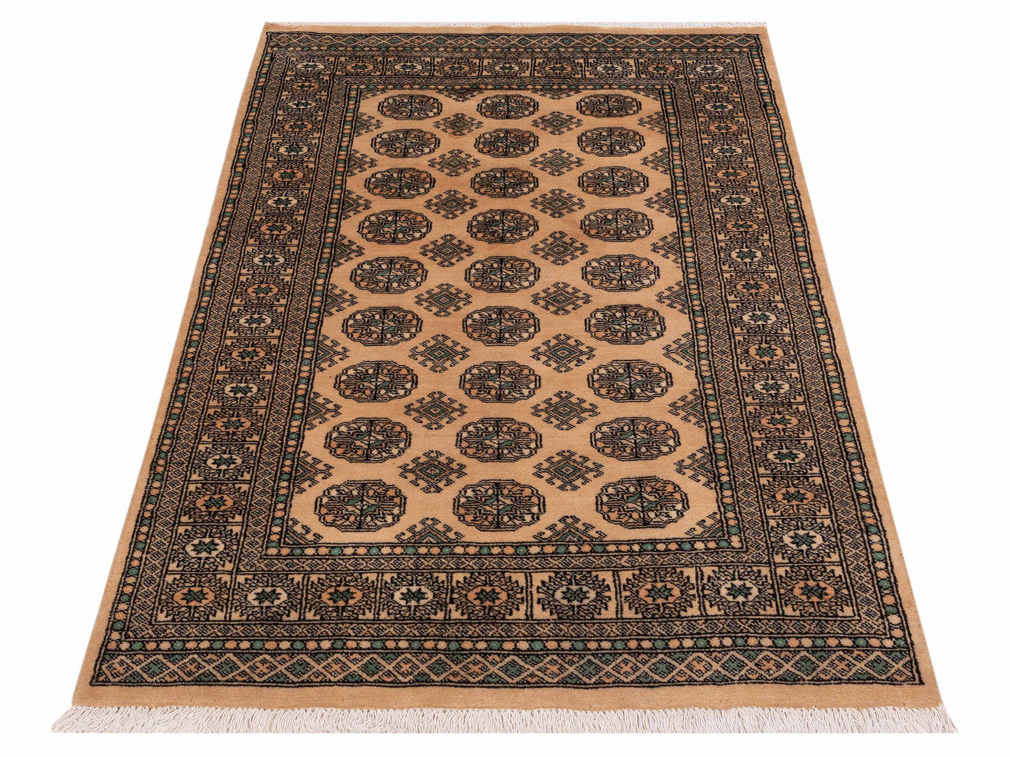 Bokhara Beige Beige 4x6.1 Hand Knotted Rug