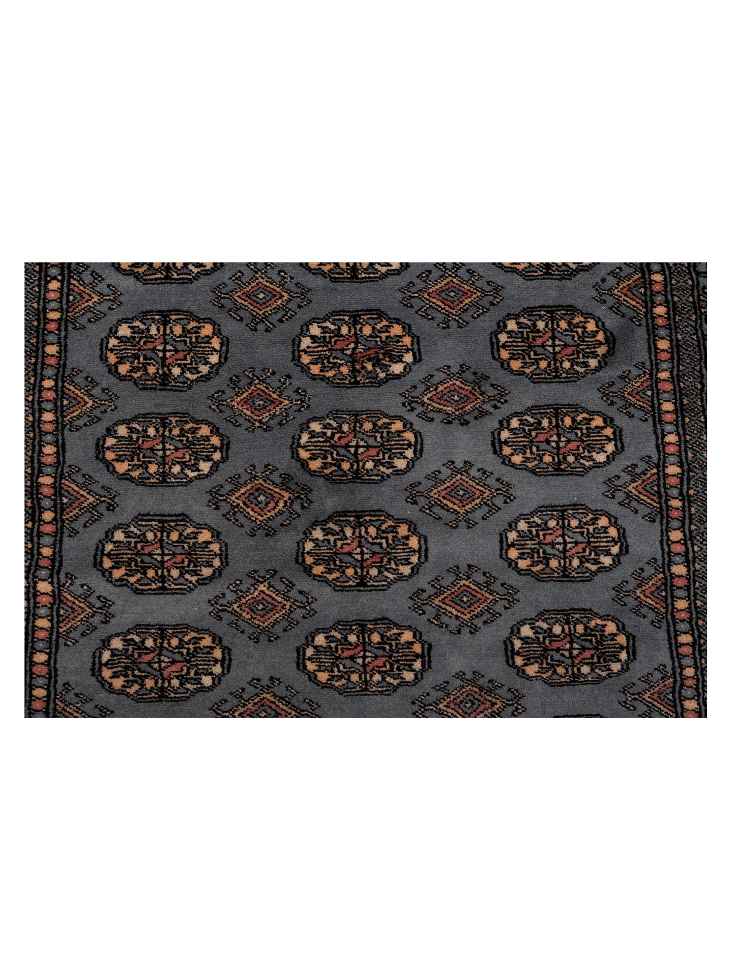 Bokhara Blue 4.1x6.1 Hand Knotted Rug