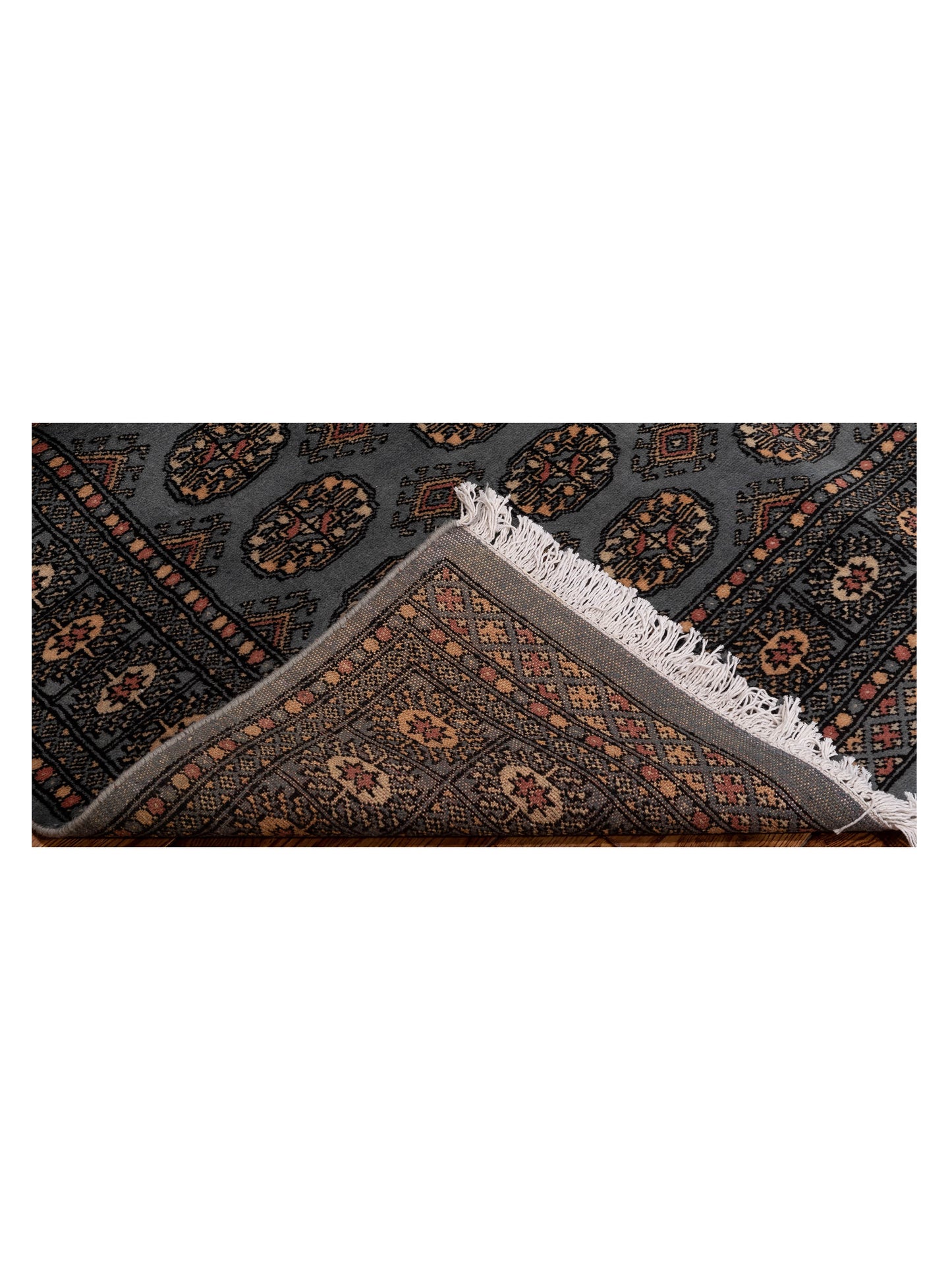 Bokhara Blue 4.1x6.1 Hand Knotted Rug