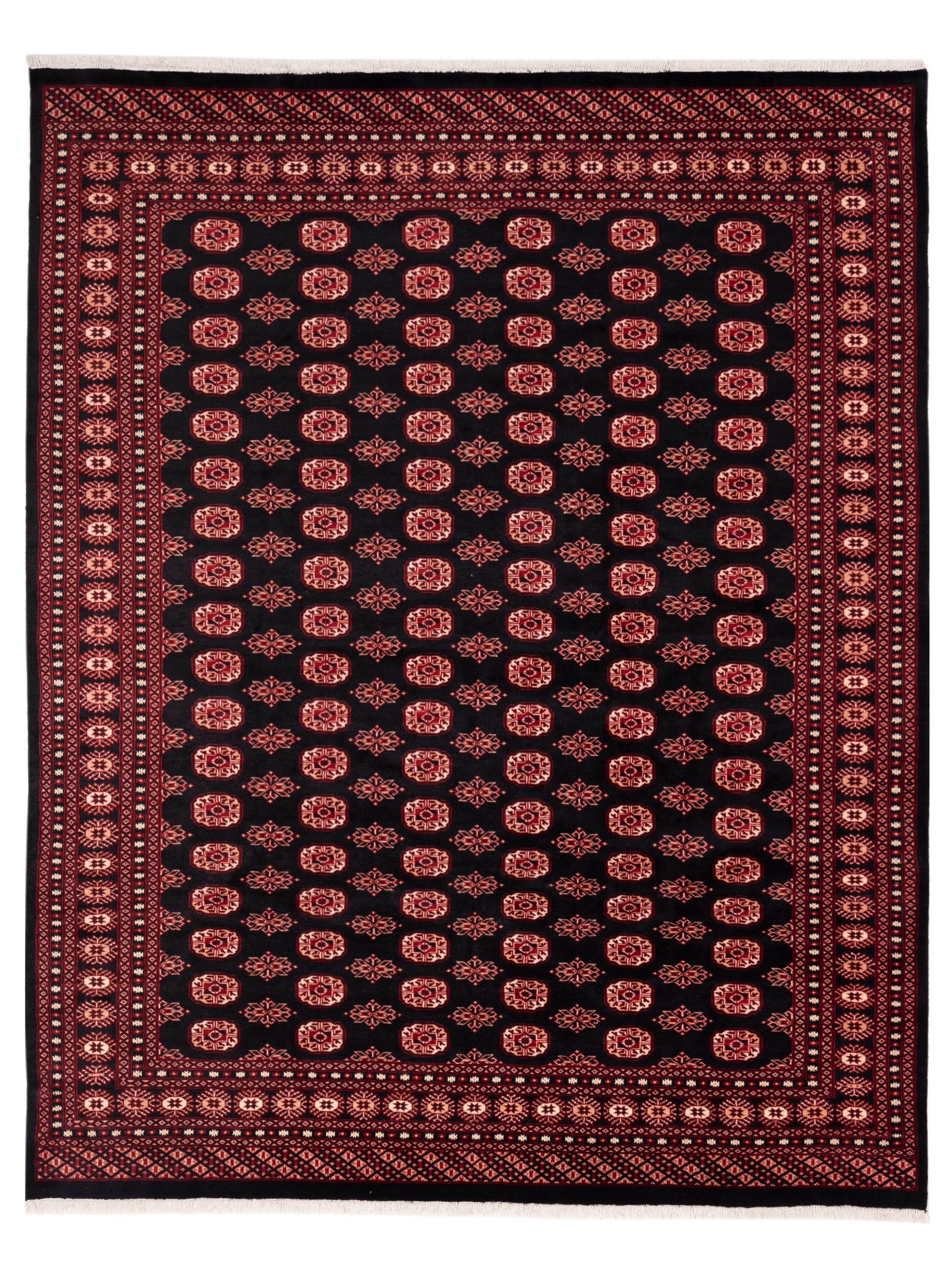 Nomad Bokhara  Black Red Traditional