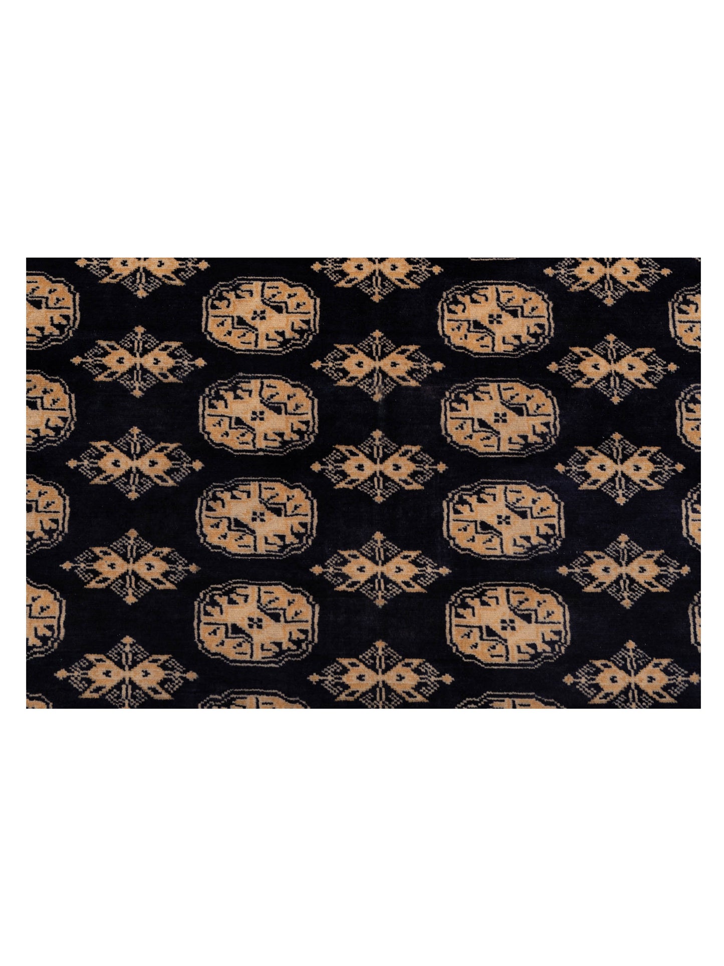Bokhara Black Black 8.2x10.1 Hand Knotted Rug