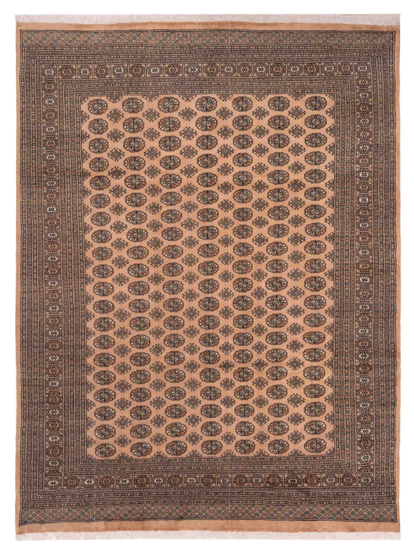 Nomad Bokhara  Beige Gray Traditional