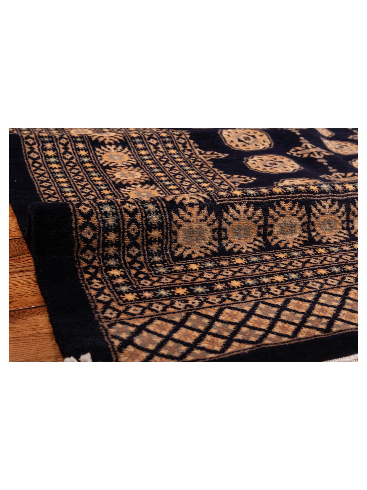 Bokhara Black 9.4x12.3 Hand Knotted Rug