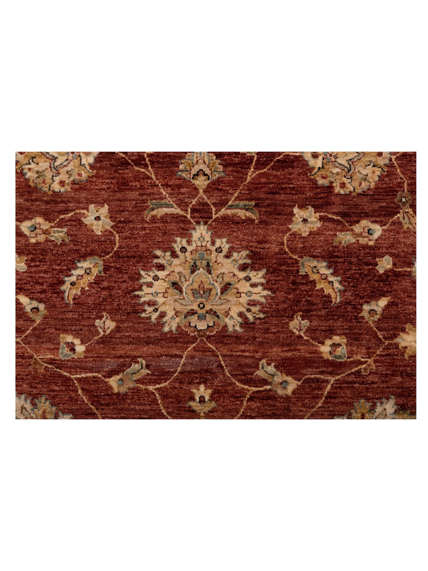 Zardun Rust Ivory 8.11x11.9 Hand Knotted Rug