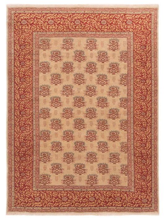 Pasha Antique Loom  Beige Rust Traditional