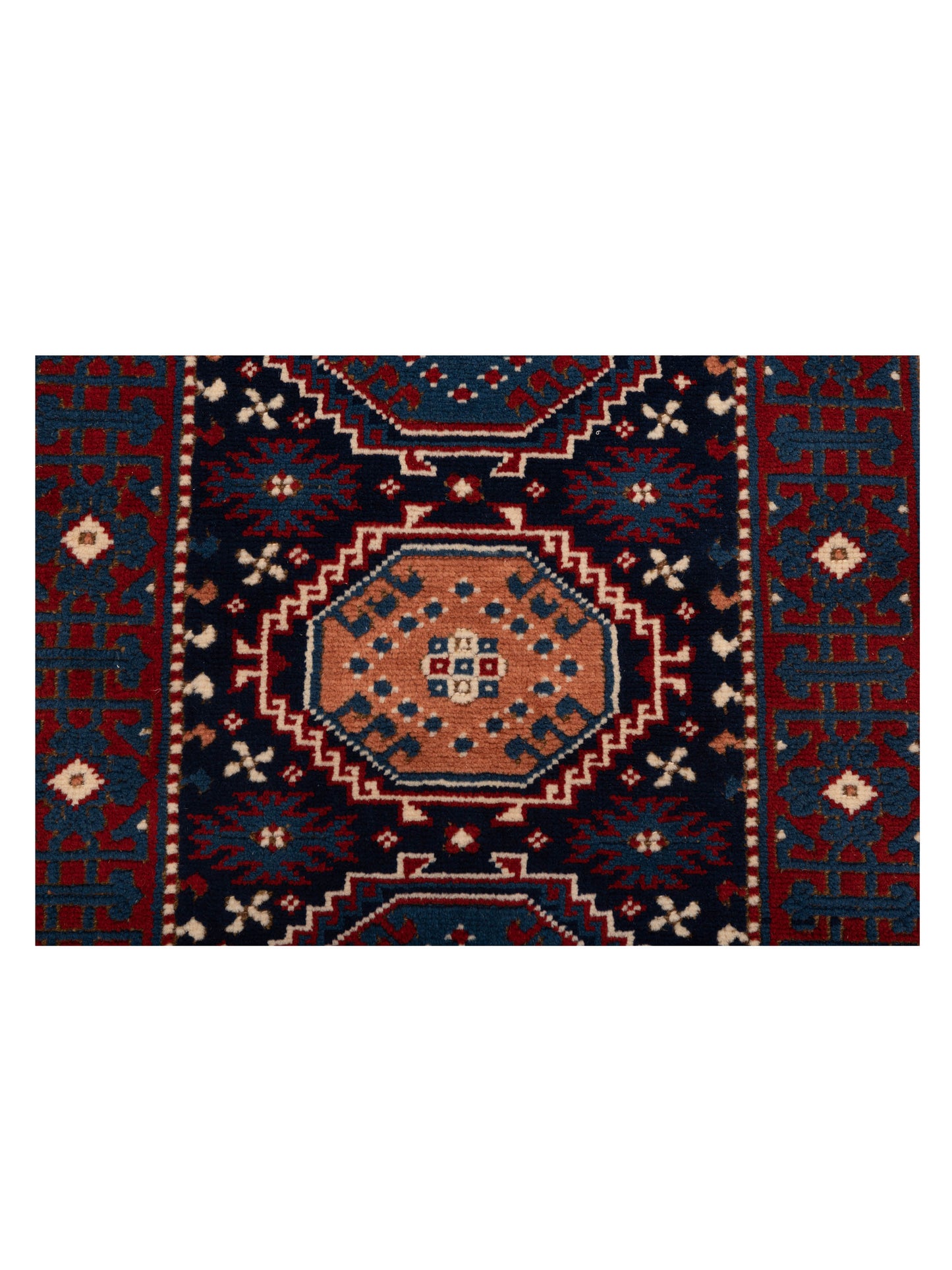 Shirvara Navy Blue 3.2x4.4 Hand Knotted Rug