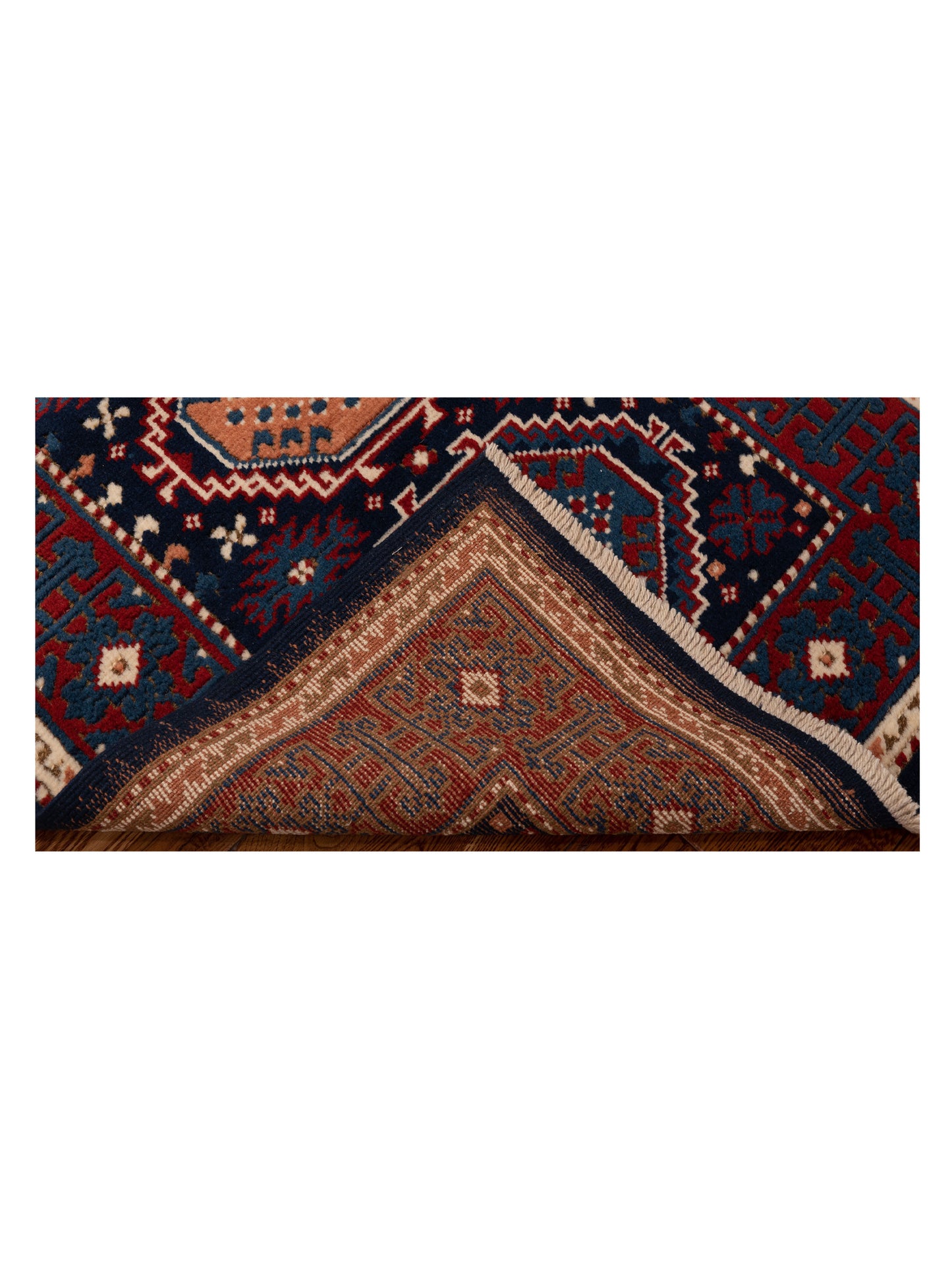 Shirvara Navy Blue 3.2x4.4 Hand Knotted Rug