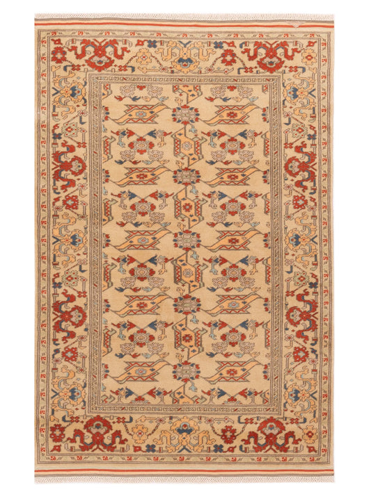 Pasha Turkish Shirwan  Beige Beige Traditional